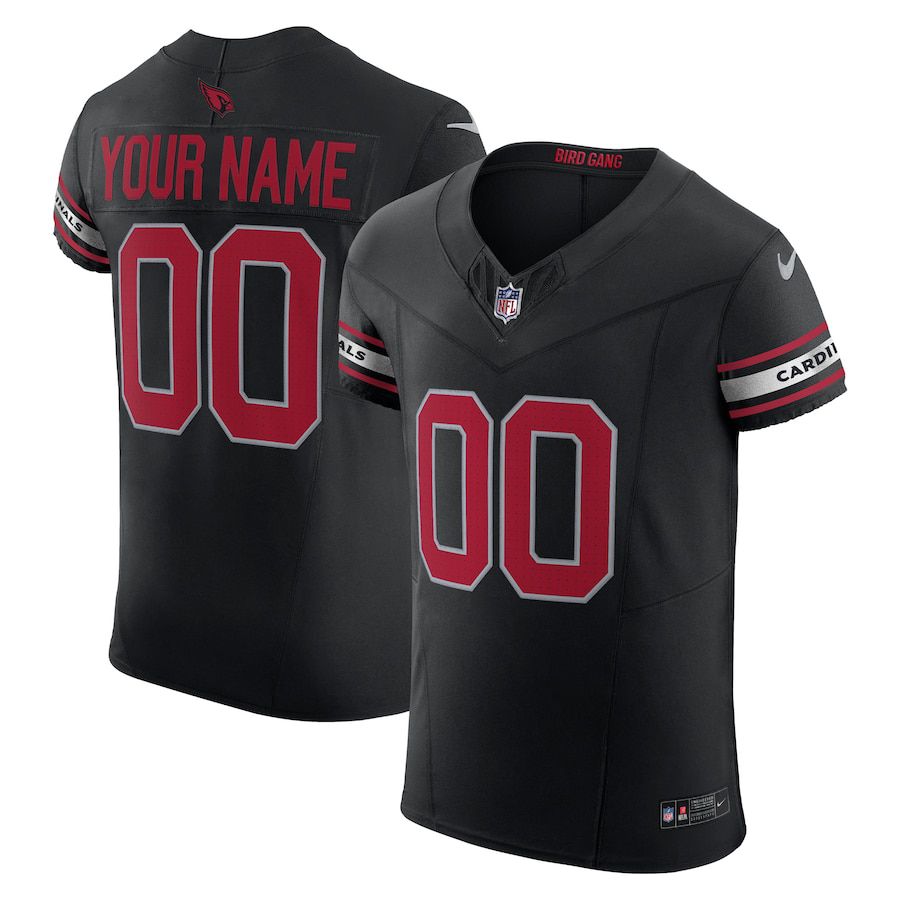 Men Arizona Cardinals Nike Black Vapor F.U.S.E. Elite Custom NFL Jersey->customized nfl jersey->Custom Jersey